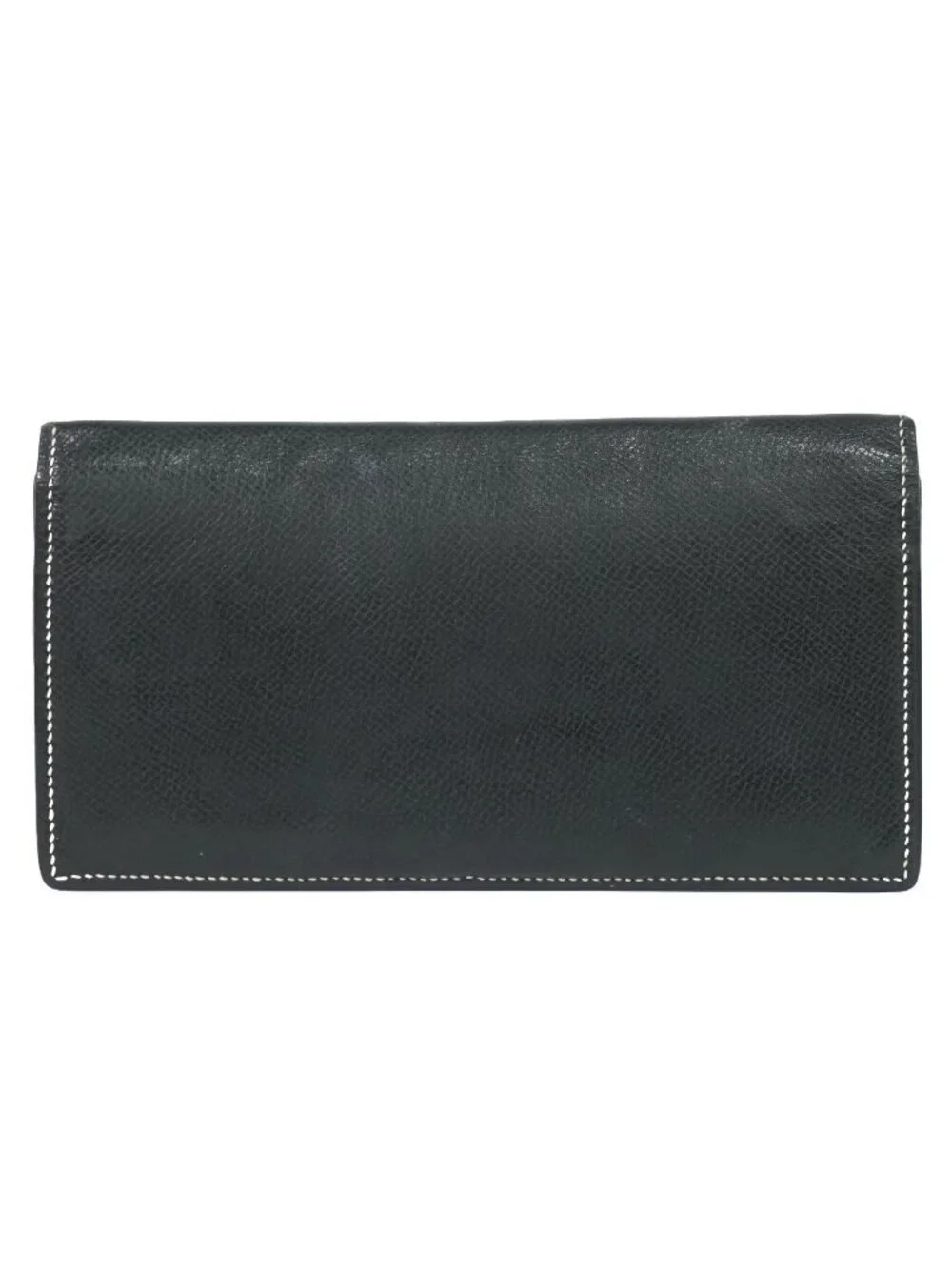 Hermes Leather Billfold Wallet Black